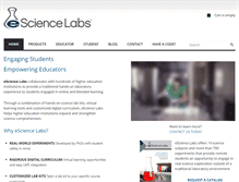 Tablet Screenshot of esciencelabs.com